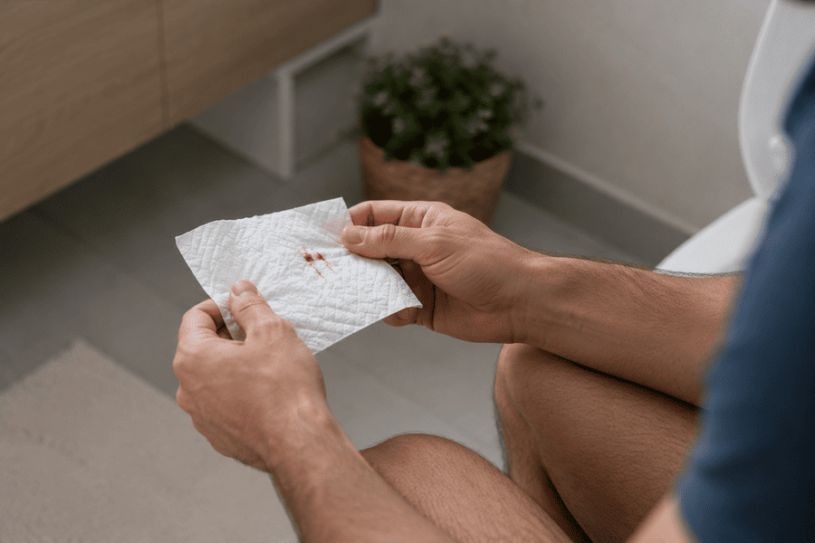 Sangrado anal sin dolor